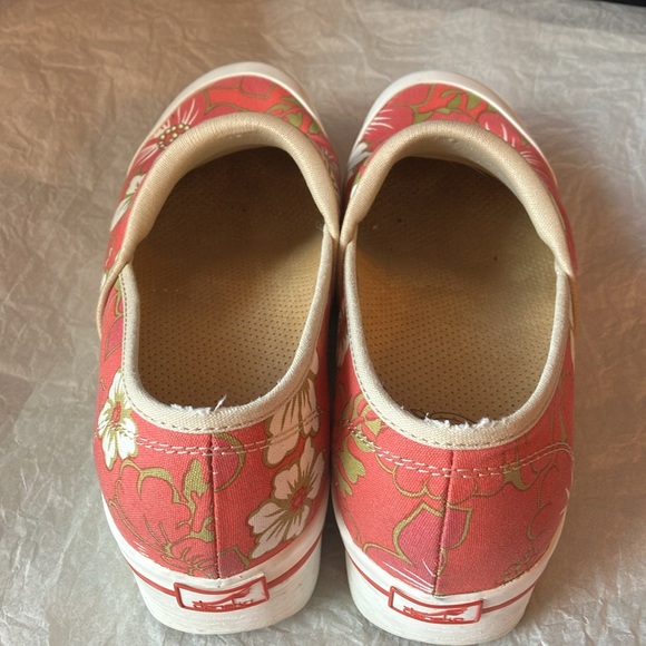 Dansko Vegan Volley Canvas Clogs Tropical Floral Red Pink Hawaiian Shoes Size 40 - Picture 15 of 15